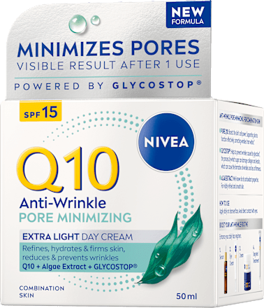 Dnevna krema Q10 Anti-Wrinkle Pore Minimizing, ZF 15 NIVEA