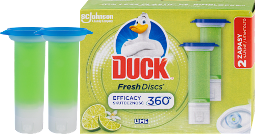 Fresh Discs WC čistič Limetka náplň 2x36 ml DUCK