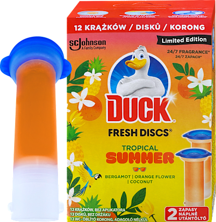 Fresh Discs WC čistič Limetka náplň 2x36 ml DUCK