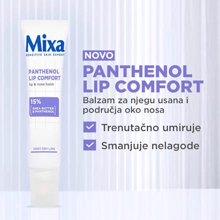 Balzam za usne i nos Panthenol Lip Comfort Mixa