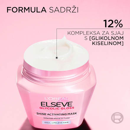 Maska za kosu Glycolic Gloss L'ORÉAL PARiS ELSEVE