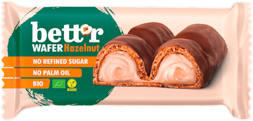 Био вафлен бар с лешников крем bett’r