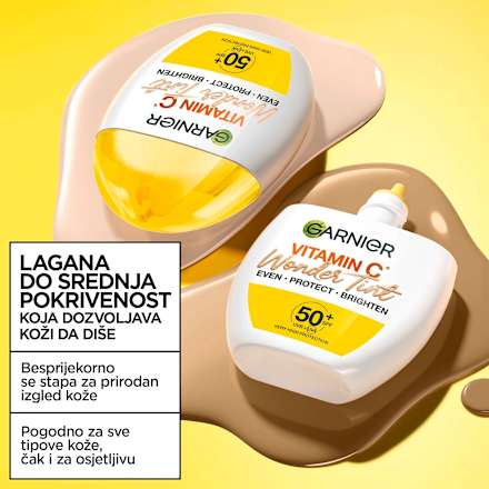Tonirani fluid Wonder Tint, SPF 50+ – medium GARNIER