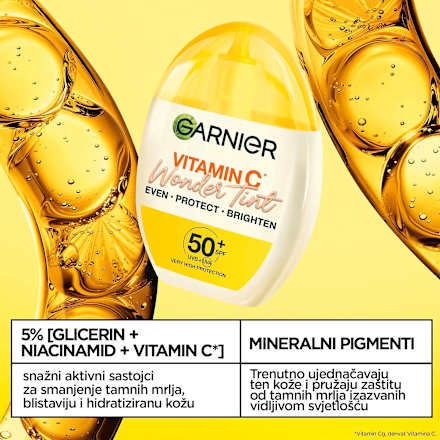 Tonirani fluid Wonder Tint, SPF 50+ – medium GARNIER