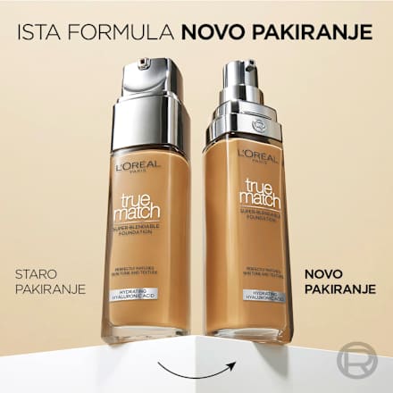 true match tekući puder – 6.N Honey L'ORÉAL PARiS