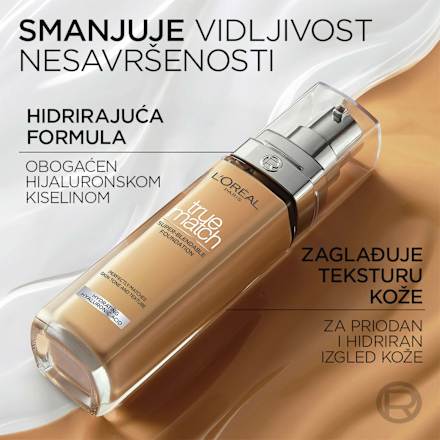 true match tekući puder – 6.N Honey L'ORÉAL PARiS