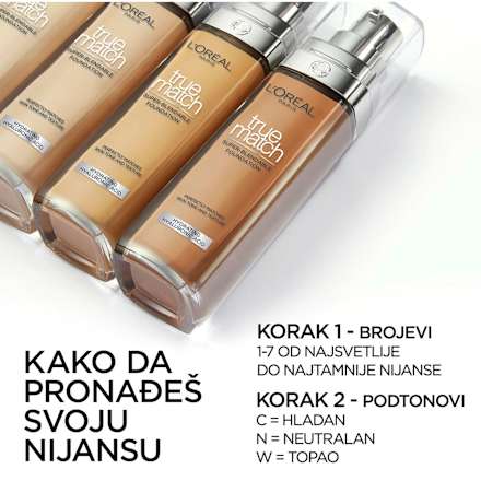 true match tekući puder – 6.N Honey L'ORÉAL PARiS