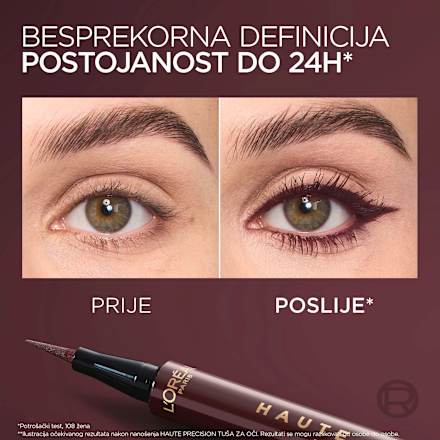 Tuš za oči Haute Precision – 050 Burgundy Cashmere L'ORÉAL PARiS