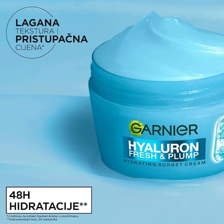 Sorbet Hyaluron krema za lice Fresh & Plump GARNIER