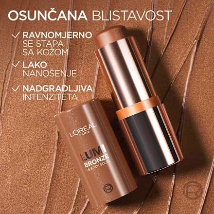 Bronzer u stiku Lumi Bronze – 110 Toasted Sunlight L'ORÉAL PARiS