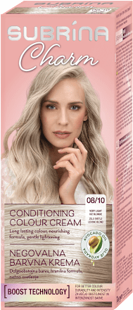 Charm barva za lase z avokadovim oljem, 8/10 zelo svetlo ledeno blond SUBRiNA