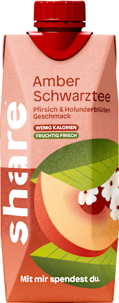 Eistee, Amber Schwarztee Pfirsich-Holunderblüte share