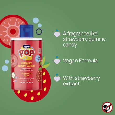 sprchový gel Pop Strawberry Candy Chicco