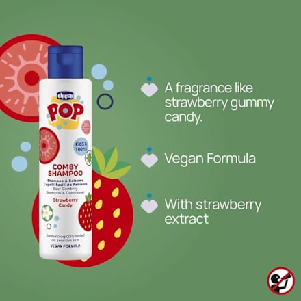 šampon a kondicionér na vlasy Pop Strawberry Candy Chicco