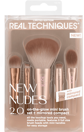 Súprava miništetcov s puzdrom New Nudes 2.0 REAL TECHNIQUES