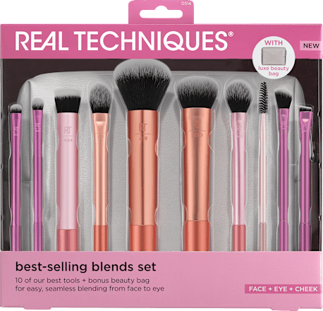 Súprava 10 štetcov a kozmetická taška REAL TECHNIQUES