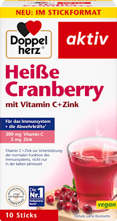 Direkt-Sticks Heiße Cranberry mit Vitamin C und Zink Doppelherz