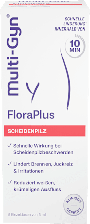 FloraPlus Vaginalgel Scheidenpilz 5 Applikatoren (5x5 ml) Multi-Gyn