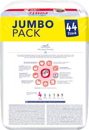 JUMBO PACK PREMIUM pelene gaćice, veličina maxi 4 (8-15kg) babylove