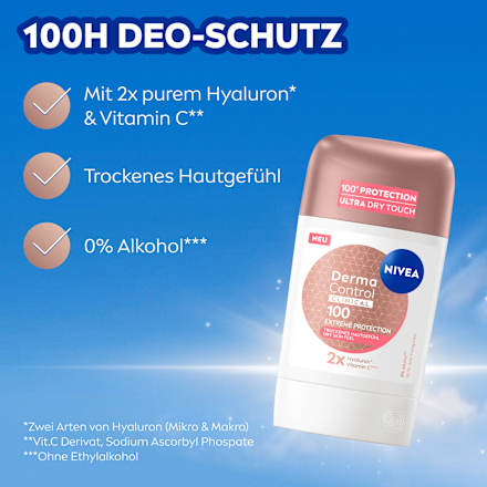 Antitranspirant Deostick Derma Control Clinical Trockenes Hautgefühl NIVEA