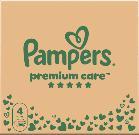 Plienky Premium Care veľ. 4 (9 - 14 kg) Pampers Premium Care
