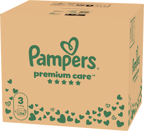 pleny, velikost 3 Pampers Premium Care