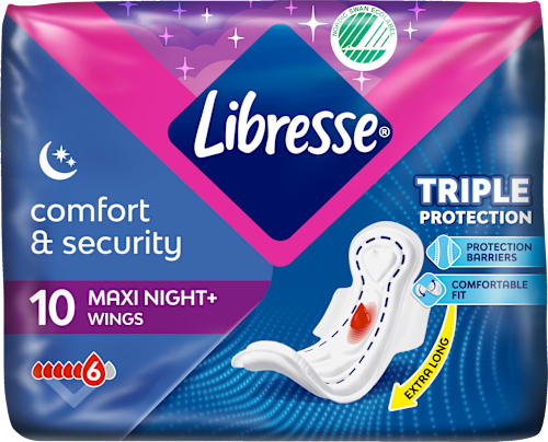 goodnight higijenski ulošci s krilcima – maxi+ goodnight Libresse