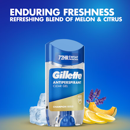 antiperspirant gel Champion Gold Gillette
