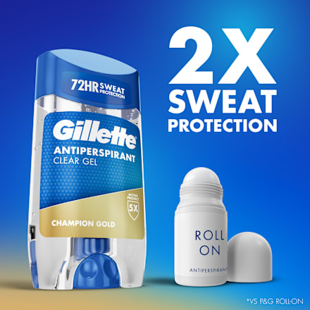 antiperspirant gel Champion Gold Gillette