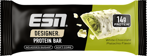 DESIGNER PROTEIN BAR Pistacchio cioccolato bianco ESN
