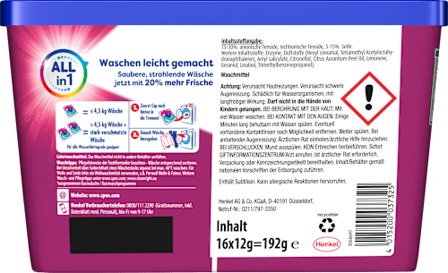 Colorwaschmittel Caps Power Spee