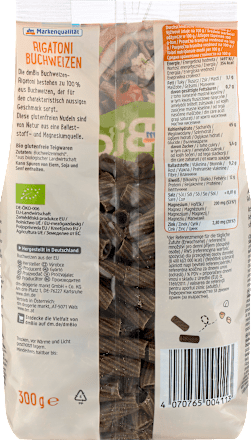 Tjestenina rigatoni od heljde, bez glutena dmBio