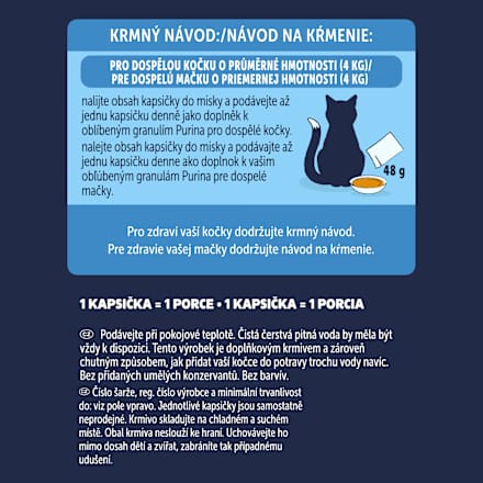 Soup polévky pro kočky hovězí, kuře, jehněčí 6x48g Felix