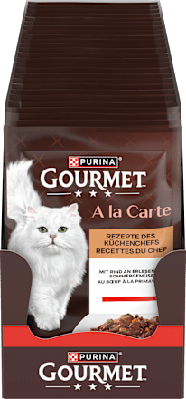 Nassfutter Katze mit Rind & Gemüse, à la Carte   Purina Gourmet