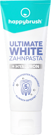 Zahnpasta Ultimate White + Hyaluron happybrush