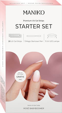 Starterset UV Gel Nagelfolien Babyboomer Rosé Maniko