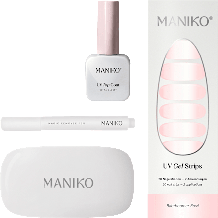 Starterset UV Gel Nagelfolien Babyboomer Rosé Maniko