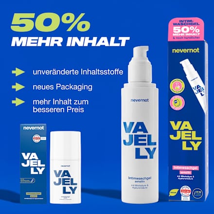 Intimpflege Waschgel Vajelly Sensitiv nevernot
