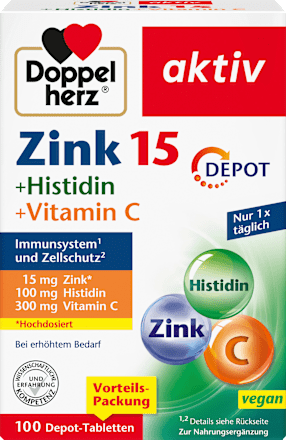 Zink + Histidin + Vitamin C Depot Tabletten 100 St Doppelherz