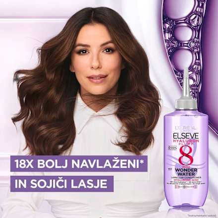 Tekoči balzam za dehidrirane lase Hyaluron Plump Wonder Water L'ORÉAL PARiS ELSEVE
