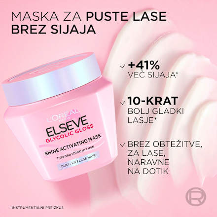 Maska za nego las Glycolic Gloss L'ORÉAL PARiS ELSEVE