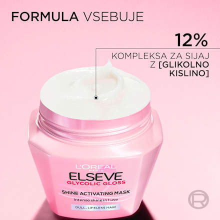 Maska za nego las Glycolic Gloss L'ORÉAL PARiS ELSEVE