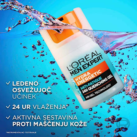 Vlažilni gel za obraz Expert Hydra Energetic L'ORÉAL PARiS MEN EXPERT
