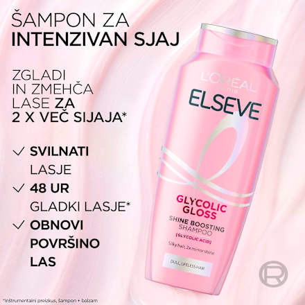 Šampon za lase Glycolic Gloss L'ORÉAL PARiS ELSEVE