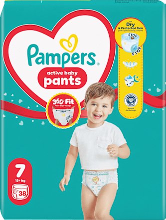 Hlačne plenice 360°, velikost 7 (17+ kg) Pampers active baby