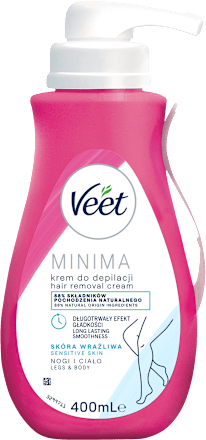 Depilačný krém na citlivú pokožku tela Minima Veet