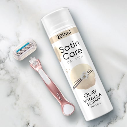 Női borotvazselé Dry Skin Olay Vanilla Scent Satin Care
