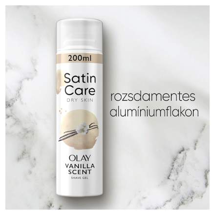 Női borotvazselé Dry Skin Olay Vanilla Scent Satin Care
