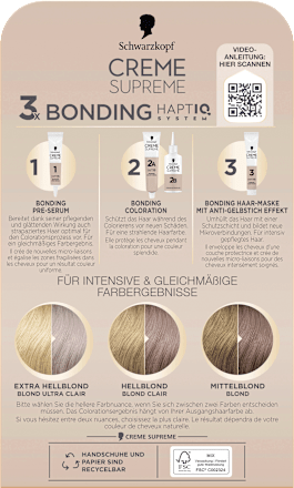Haarfarbe 10-55 Kühles Silberblond Schwarzkopf CREME SUPREME