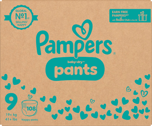 Baby Pants Gr. 9 (19+ kg) Monatsbox Pampers baby-dry
